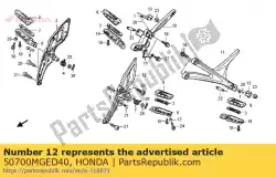 Here you can order the holder, l. Main step from Honda, with part number 50700MGED40: