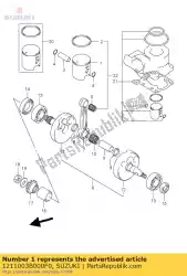 Here you can order the piston from Suzuki, with part number 1211003B000F0: