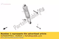 52400KPP901, Honda, cojín assy., rr. honda cbr 125 2004 2005 2006 2007 2008 2009 2010, Nuevo