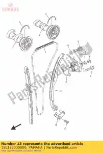 yamaha 1SL122330000 placa, guia guia 1 - Lado inferior