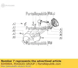 cilinderkop van Piaggio Group, met onderdeel nummer 8349804, bestel je hier online: