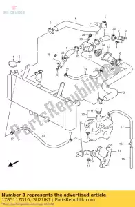 suzuki 1785117G10 tubo flessibile, radiatore i - Il fondo