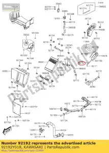 Kawasaki 92192Y018 buis - Onderkant