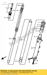 Here you can order the tube,outer lh from Suzuki, with part number 5114040C00: