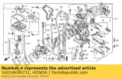 Aquí puede pedir conjunto superior de Honda , con el número de pieza 16014KRN731: