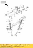 120071002, Kawasaki, resorte, válvula, exterior z250-a3 kawasaki gpz 305 1985 1986 1987 1988 1989 1991 1993 1994, Nuevo