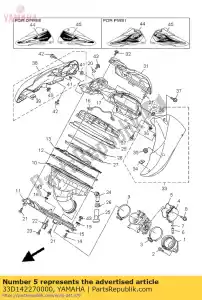 yamaha 33D142270000 washer - Bottom side