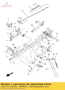 Yamaha 34X272110000 pedal, freno - Lado inferior