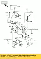 110441743, Kawasaki, bracket,fuel filter kaf450-b1 kawasaki voyager zg 1200 1987 1988 1989 1990 1991, New