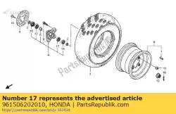 Ici, vous pouvez commander le roulement, bille radiale, 6202uu auprès de Honda , avec le numéro de pièce 961506202010: