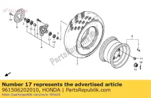 honda 961506202010 roulement, bille radiale, 6202uu - La partie au fond