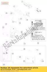 Qui puoi ordinare blocco sedile da KTM , con numero parte 60107050000: