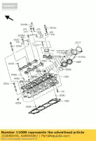 110080194, Kawasaki, g?owica-komp-cylinder zg1400caf kawasaki tr 1400 2010 2011 2012 2013 2014, Nowy