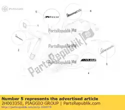 Qui puoi ordinare etichetta 3vtech da Piaggio Group , con numero parte 2H003350: