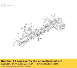 Aprilia 650084, Pralka, OEM: Aprilia 650084