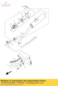 yamaha 3HT8592A0000 sensor de oxigênio - Lado inferior