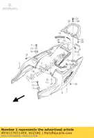 4550117G114EX, Suzuki, Comp, tampa, assento suzuki sv  u s su a sa ua sf sv650nsnasa 650 , Novo