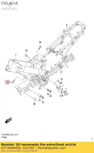 Suzuki 071300840B parafuso - Lado inferior