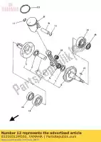 93310312M500, Yamaha, Bearing, cylindrical(43k) yamaha yz lc a yzlc 80, New