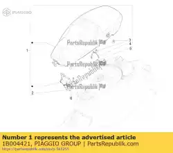 Qui puoi ordinare sitzbank da Piaggio Group , con numero parte 1B004421: