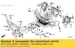 Qui puoi ordinare paraurti anteriore comp da Honda , con numero parte 62510HL3600: