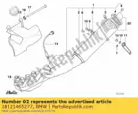 18121465277, BMW, copri tubo di scarico - nirosta bmw  1200 1996 1997 1998 1999 2000 2001 2002 2003 2004, Nuovo