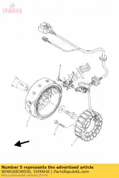 Aquí puede pedir abrazadera (4tx) de Yamaha , con el número de pieza 904650838000: