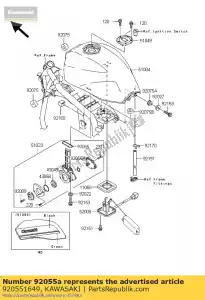 Kawasaki 920551649 ring-o - Lado inferior