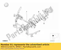 46632325874, BMW, staffa pannello di rivestimento, utility ufficiale (dal 12/1997) bmw  1100 1995 1996 1997 1998 1999 2000 2001, Nuovo