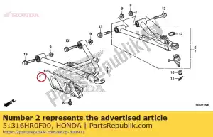 honda 51316HR0F00 guard, l. fr. inboard - Bottom side