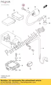 suzuki 015470630B bolt - Bottom side