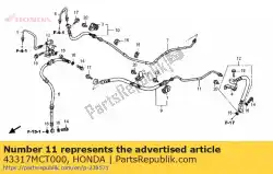 Qui puoi ordinare pipe g, rr. Freno da Honda , con numero parte 43317MCT000: