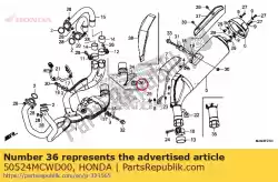 Aqui você pode pedir o borracha, rolha de suporte em Honda , com o número da peça 50524MCWD00: