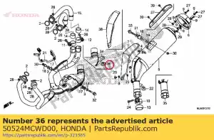 Honda 50524MCWD00 borracha, rolha de suporte - Lado inferior