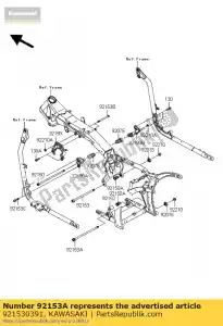 kawasaki 921530391 bolt,flanged,12x275 vn2000-a1h - Bottom side