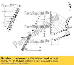 Aqui você pode pedir o tubo de direção em Piaggio Group , com o número da peça 5640715: