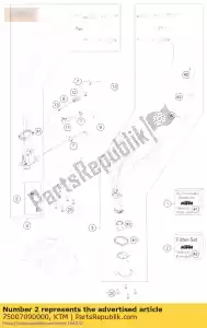 ktm 75007090000 zestaw filtrów - Dół