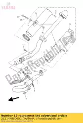 band, geluiddemper van Yamaha, met onderdeel nummer 2S2147880000, bestel je hier online: