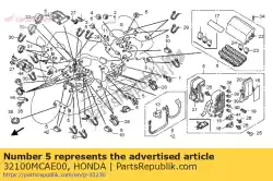 Here you can order the no description available at the moment from Honda, with part number 32100MCAE00: