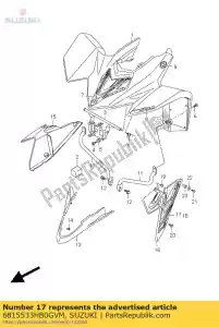 suzuki 6815533HB0GVM fita, lado da capa - Lado inferior