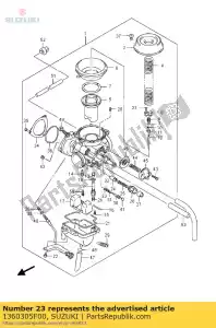 suzuki 1360305F00 tornillo - Lado inferior