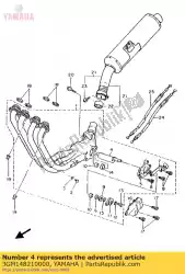 arm, as (klep) van Yamaha, met onderdeel nummer 3GM148210000, bestel je hier online: