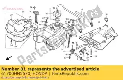 Here you can order the air guide assy,sn from Honda, with part number 61700HN5670: