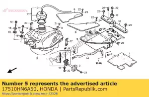 Honda 17510HN6A50 composition de réservoir, carburant - La partie au fond