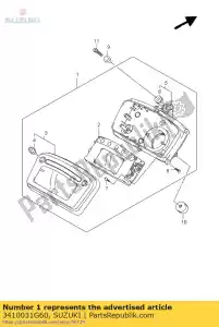 suzuki 3410031G60 compteur de vitesse cul - La partie au fond