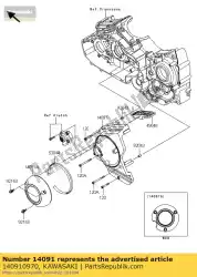 Aquí puede pedir cubierta, polea vn1700c9f de Kawasaki , con el número de pieza 140910970: