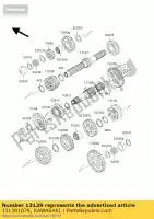 131391079, Kawasaki, palanca de cambios zr1100-c1 kawasaki zrx zxr 1100 1200 1997 1998 1999 2000 2001 2002 2003 2004 2005 2006, Nuevo