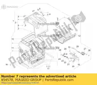 854578, Piaggio Group, szpilka m8 aprilia piaggio  mana na zapmd910 zapmd9100 zd4rc000, zd4rca00, zd4rc001, zd4rcc00 zd4rcb00, zd4rcc01, zd4rce00 125 850 2007 2008 2009 2010 2011 2016 2021 2022, Nowy