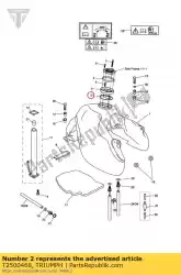 Ici, vous pouvez commander le joint, base, remplissage de carburant auprès de Triumph , avec le numéro de pièce T2500468: