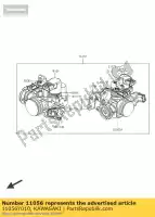 11056Y010, Kawasaki, support, câble d'accélérateur sc300ae kawasaki j 300 2015 2016, Nouveau